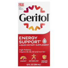 Suplemento Liquido de Vitamina B e Ferro Geritol, 12 fl oz (354 ml)