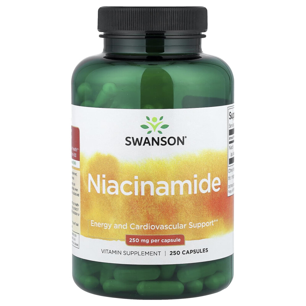 Swanson , Niacinamide, 250 Mg, 250 Capsules