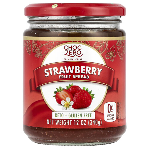 ChocZero, Marmelada de Morango, Estilo, 12 oz (340 g)
