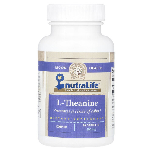 NutraLife, L-Teanina, 200 mg, 60 Kapsułek