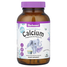 Bluebonnet Nutrition, Sademetsän Eläimet, Kalsium Magnesium & Vitamiini D3, Luonnollinen Vanilja Kuori, 90 Kevyt Purkki