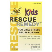 Bach, Rescue Remedy Dropper Kids, Prirodzený Stresový Úleva, 0,35 fl oz (10 ml)