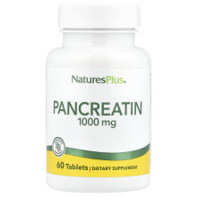 NaturesPlus, Pancreatin, 1,000 mg, 60 Tabletter