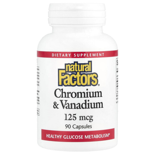 Chroom & vanadium, 125 mcg, 90 capsules