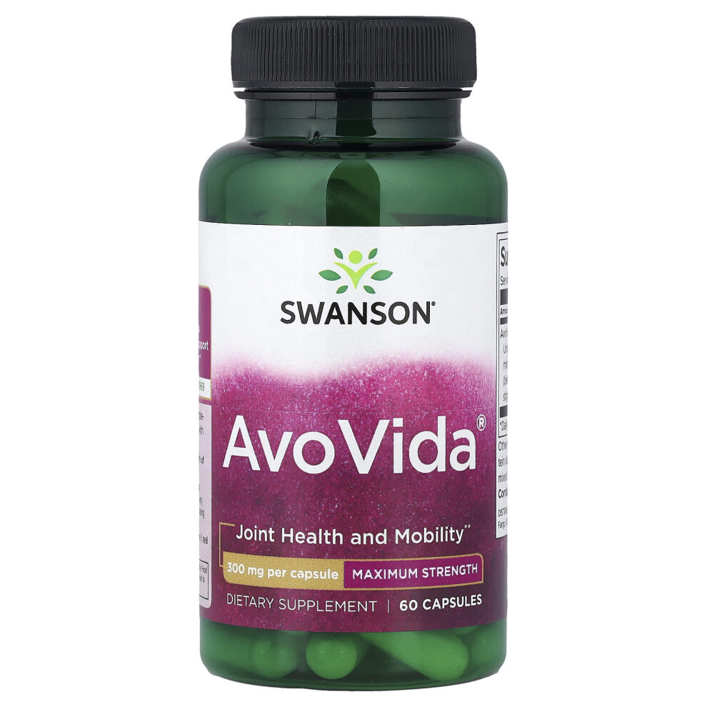 Swanson Avovida, 300Mg Maximum Strength - 60 Caps