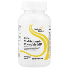 Seeking Health, Multivitamin dla dzieci w postaci żucia MF, 60 tabletek żucia