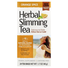 21st Century, Chá de Redução de Peso Herbal, Espécie de Laranja, Sem Caféina, 24 Sacos de Chá, 1.7 oz (48 g)