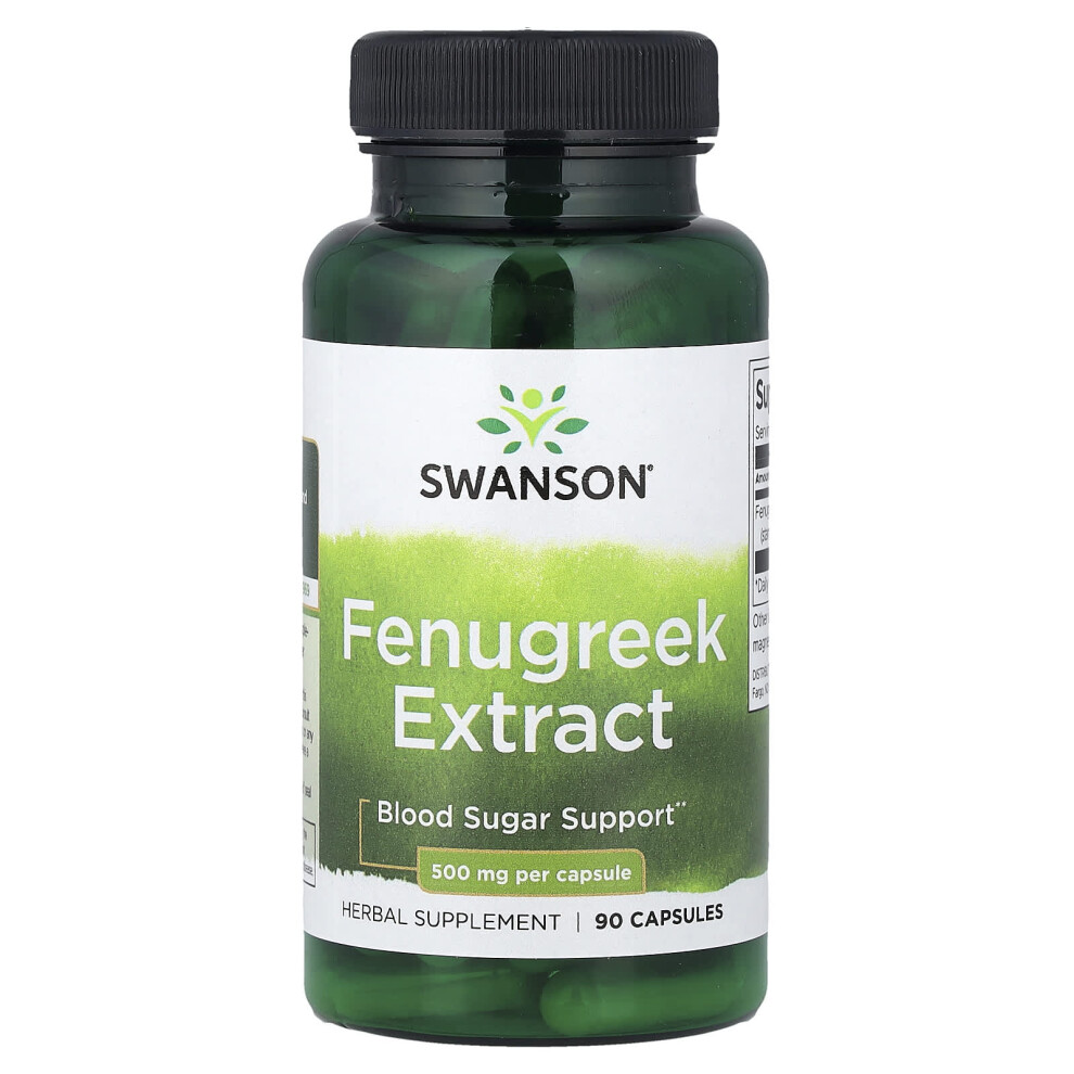 Swanson , Fenugreek Extract, 500 Mg, 90 Capsules