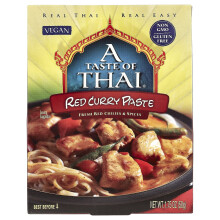 A Taste Of Thai, Massa de Curry Vermelha, 1,75 oz (50 g)
