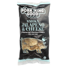 Pork King Good, Gezouten Chicharrones, Smoky Jalapeno & Kaas, 1,75 oz (49,5 g)