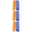 6Pièces Harmonica Bleue+orange 10 Trous Jeu Plastique Cadeau Débutant 8