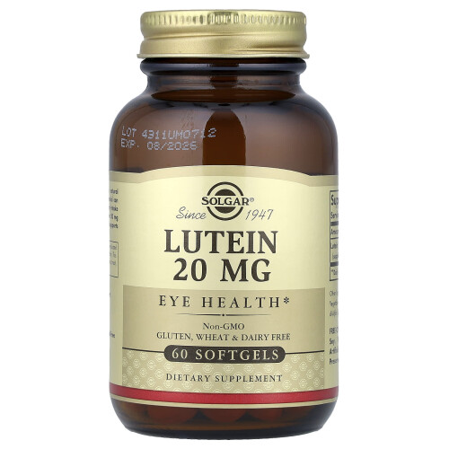 Solgar Solgar, Luteina, 20 mg, 60 tabletek w kapsułkach