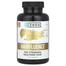 Zhou Nutrition, Hairfluence, Premium Hair Support Formula, 60 Veggie Capsules