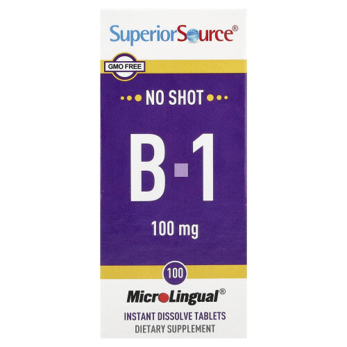 Superior Source, B-1, 100 mg, 100 Instant Dissolve Tablets