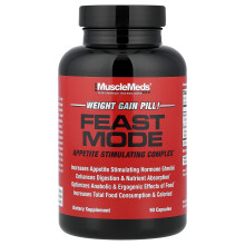 MuscleMeds, Feast Mode, Appétiet Stimulerende Complex, 90 Capsules