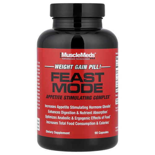 MuscleMeds, Feast Mode, Appétiet Stimulerende Complex, 90 Capsules