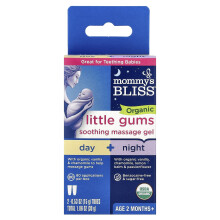 Mommy's Bliss, Orgânico, Gel de Massagem para Garganta, Pacote Dia/Noite, Idade 2 Meses+, 2 Tubos, 0,53 oz (15 g) Cada