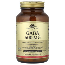 Solgar, GABA, 500 mg, 100 Vegetarische Capsules