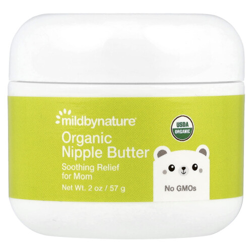 Mild By Nature, Οργανική Μαστιγώματος Βούτυρο, 2 oz (57 g)