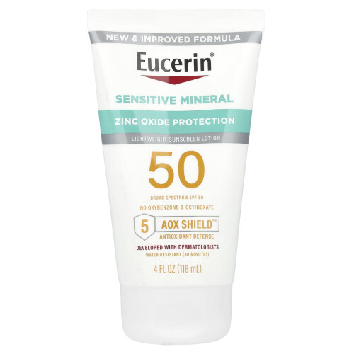 Eucerin Ευκερίν, Ευαίσθητη Μοριακή, Ελαφριά Αφρός Λωτού, SPF 50, Αroma-Free, 4 fl oz (118 ml)