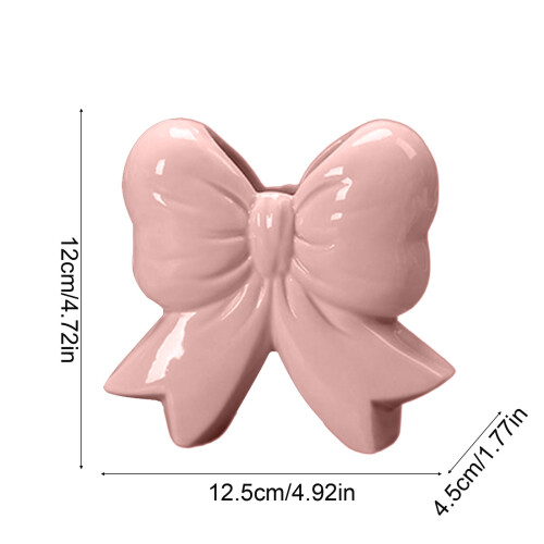 Rosa Keramikvase (12,5 cm) 2