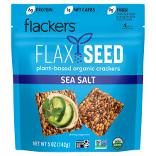 Flackers, Flax Seed Crackers, Sea Salt, 5 oz (142 g)