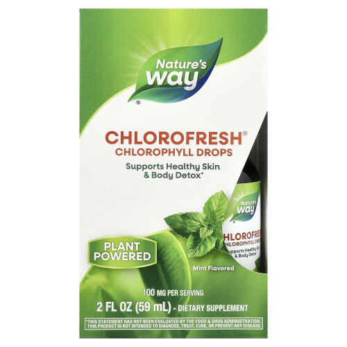 Nature's Way, Chlorofresh, Chlorophyll Drops, Mint, 2 fl oz (59 ml)