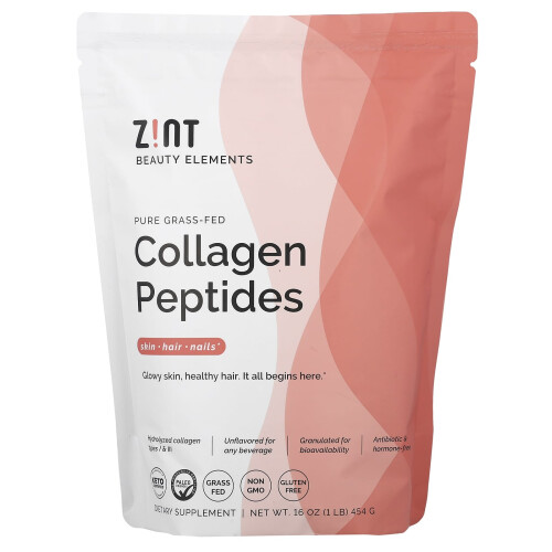 Ζιντ, Pure Grass-Fed Collagen Peptides, Unflavored, 16 oz (454 g)
