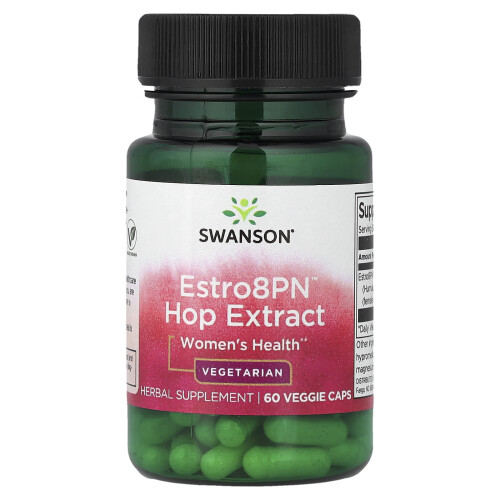 Swanson, Estro8PN Hop Εξόρυγμα, Γυναικείες Υγείας, 60 Βεγέτι Καψούλες (10 mg ανά Καψούλα)