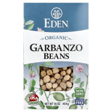 Feijões de Garbanzo Orgânicos Eden Foods, 16 oz (454 g)