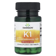 Swanson, Vitamin K1, 100 mcg, 100 Tabletten