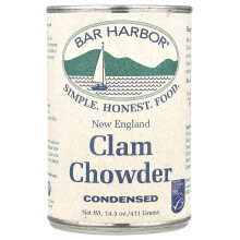 Bar Harbor, Novoanglický Style Clam Chowder, Zředěný, 15 oz (425 g)