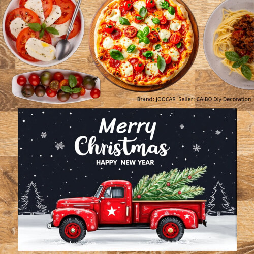 Σετ σουπλά Red Truck & Pine Tree Linen, 4 τεμ. 1