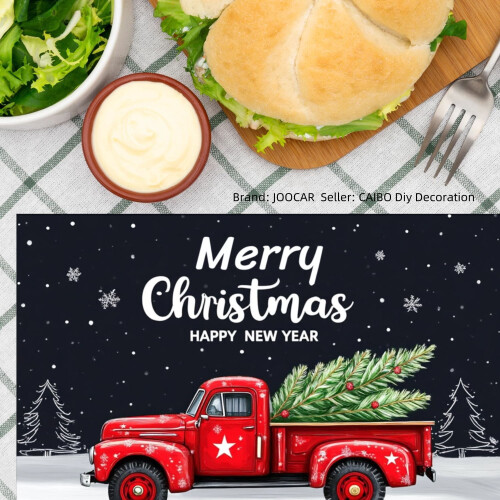 Σετ σουπλά Red Truck & Pine Tree Linen, 4 τεμ. 2