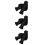 6Pcs Ergonomic Black Plastic Handle Covers for Wheelchair Walkers 3