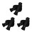 6Pcs Ergonomic Black Plastic Handle Covers for Wheelchair Walkers 5