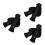6Pcs Ergonomic Black Plastic Handle Covers for Wheelchair Walkers 7
