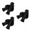 6Pcs Ergonomic Black Plastic Handle Covers for Wheelchair Walkers 8