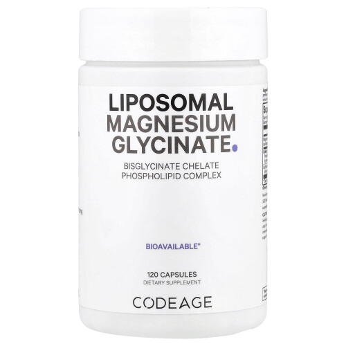 Codeage, Magnesio Liposomale Glicinato, 120 Capsule