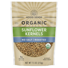 Good Sense, Semi di Girasole Organici, Senza Sale, Arrostiti, 7.5 oz (213 g)