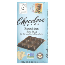 Chocolove, Sal de Mar em Chocolate Escuro Forte, 72% Cacau, 3.2 oz (90 g)
