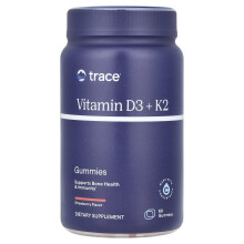 Trace Minerals Æ, Vitamin D3 + K2 Gummies, Egyéb, 60 Gummies