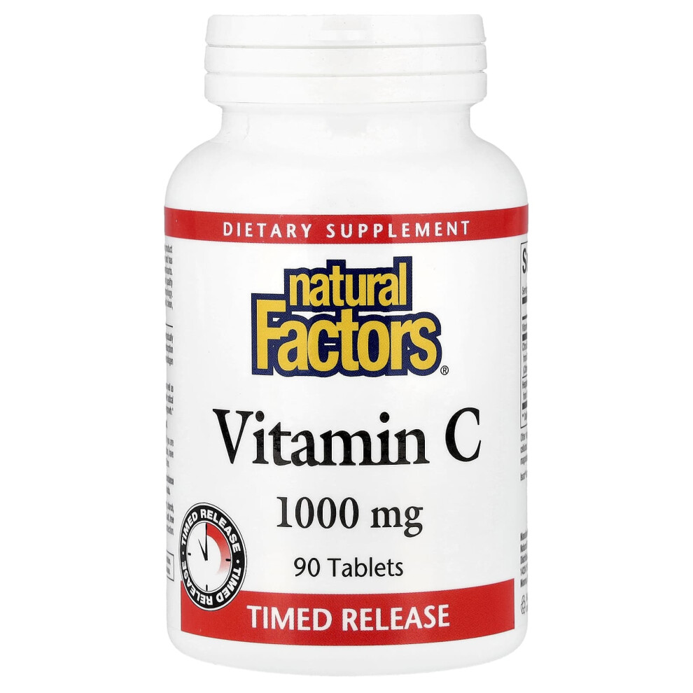 Natural Factors , Vitamin C, Time Release, 1,000 Mg, 90 Tablets