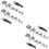 4Sets Silver Steel Scale Weights Kit for Accurate Pocket and Lab Use 6