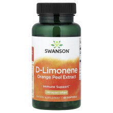 Swanson, D-Limonene, Orange Peel Extract , 250 mg , 60 Softgels