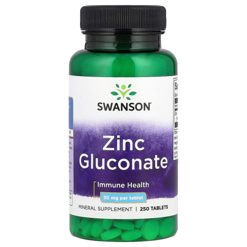 Swanson, Zink-Gluconat, 30 mg, 250 Tabletten