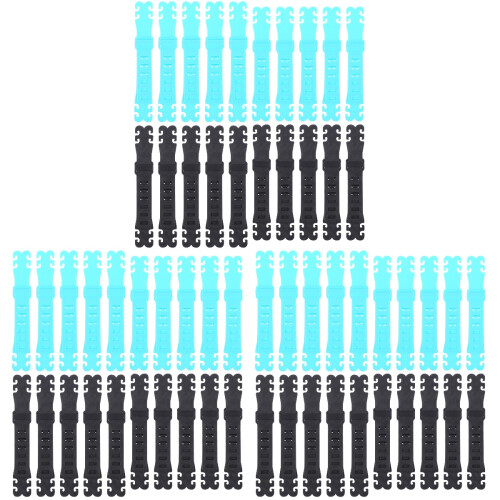 60Pcs Adjustable Mask Strap Buckle Extender Non-Skid Hook for Mask Use 1
