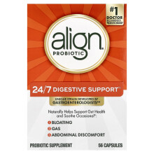 Align Probiotics, 24/7 Digestive Support, Probiotic Supplement, 56 Capsules
