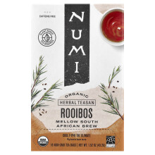 Numi Tea, Organische Kruiden Teasan, Rooibos, Koffievrij, 18 Theezakjes, 1,52 oz (43,2 g)