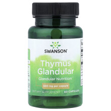 Swanson, Glandola Timo, 500 mg, 60 Capsule